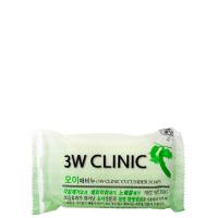 3W Clinic мыло кусковое с экстрактом огурца 